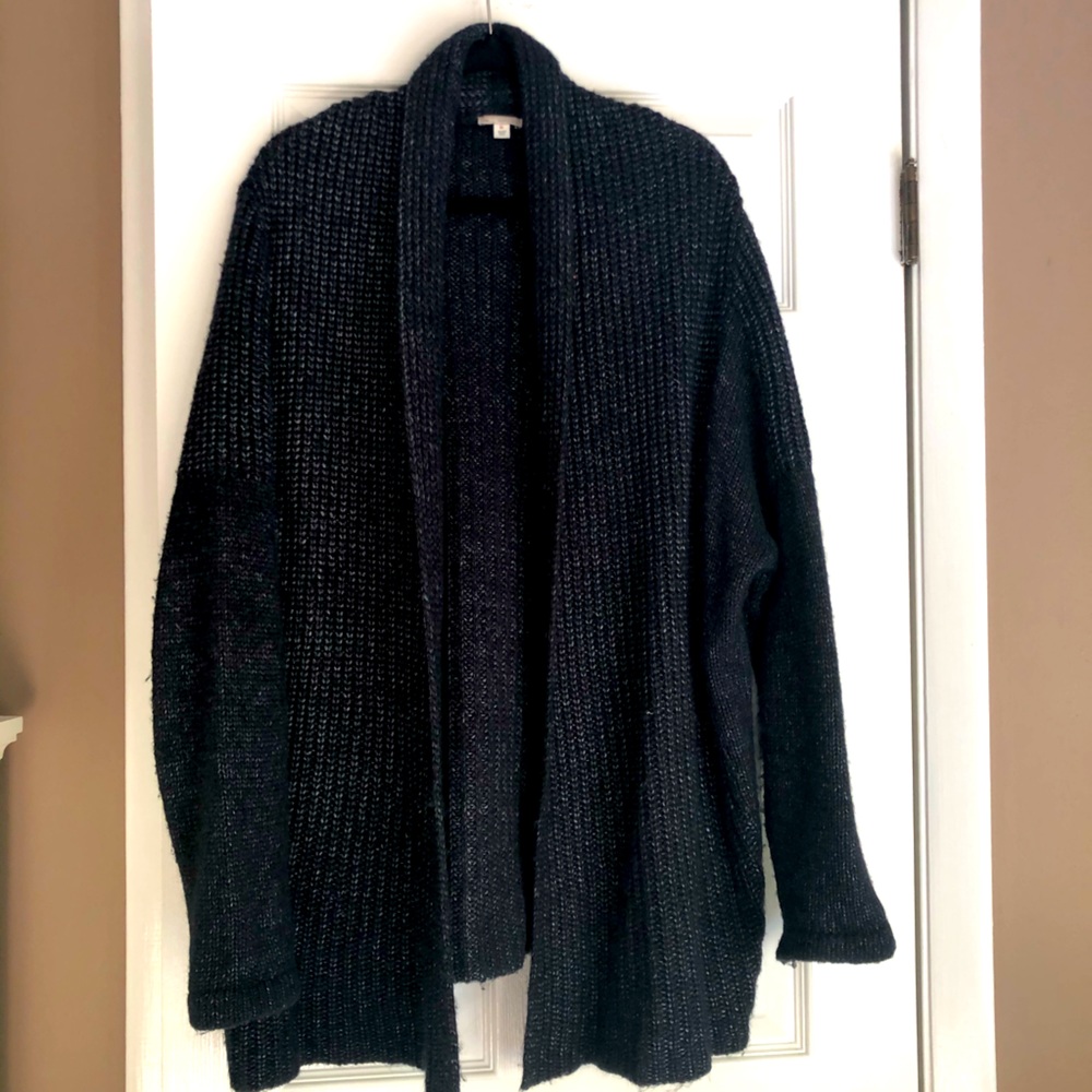 Gap open front navy cardigan